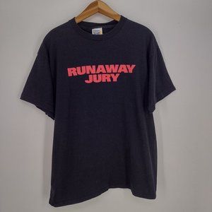 Vintage Y2K Runaway Jury John Cusack 20th Century Fox Movie Promo T-Shirt Black